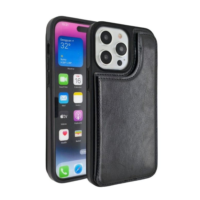 iPhone 12 Pro Max Card Holder Case Black